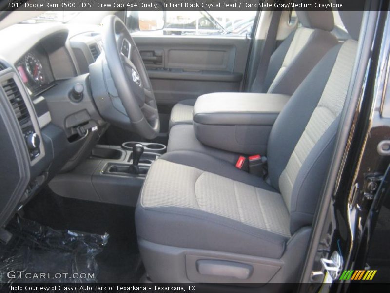 Brilliant Black Crystal Pearl / Dark Slate Gray/Medium Graystone 2011 Dodge Ram 3500 HD ST Crew Cab 4x4 Dually