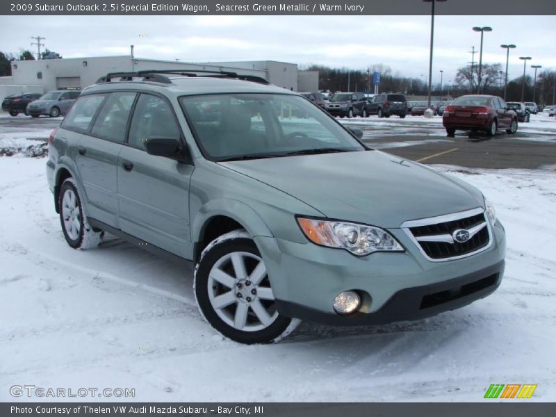 Seacrest Green Metallic / Warm Ivory 2009 Subaru Outback 2.5i Special Edition Wagon