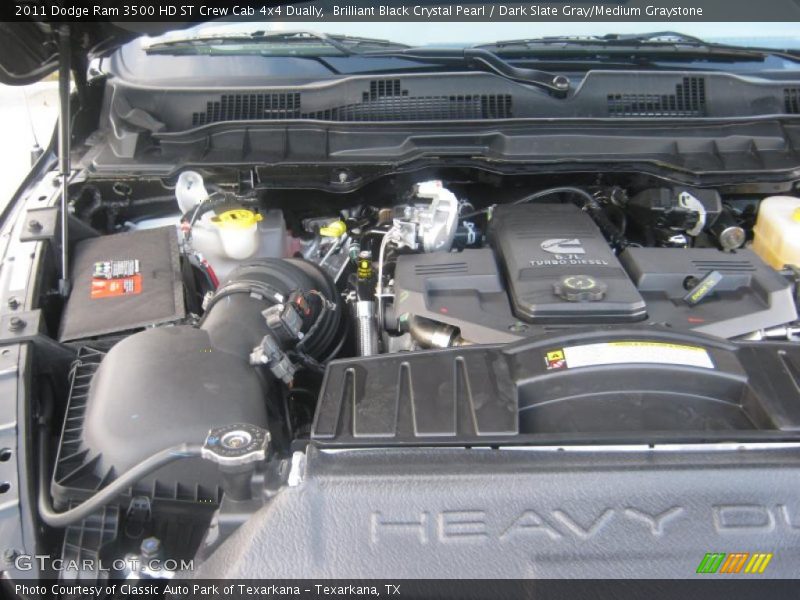 Brilliant Black Crystal Pearl / Dark Slate Gray/Medium Graystone 2011 Dodge Ram 3500 HD ST Crew Cab 4x4 Dually