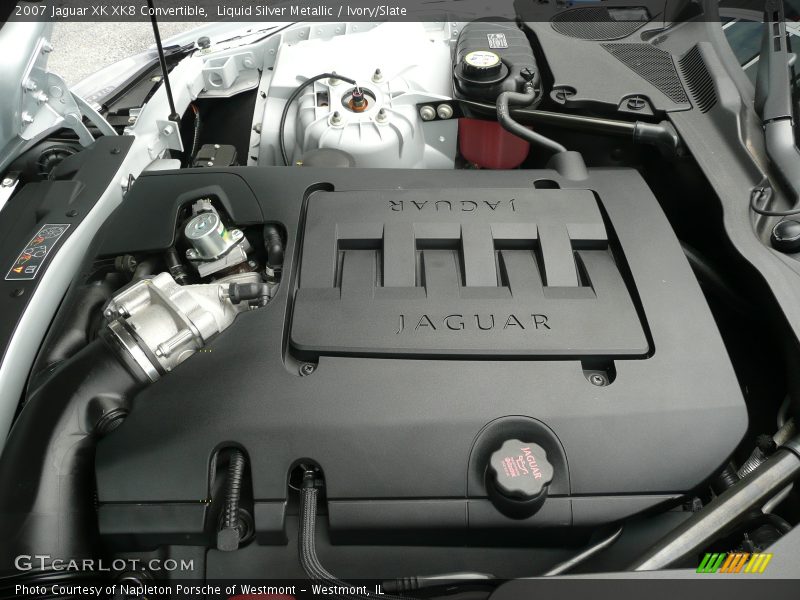 Liquid Silver Metallic / Ivory/Slate 2007 Jaguar XK XK8 Convertible