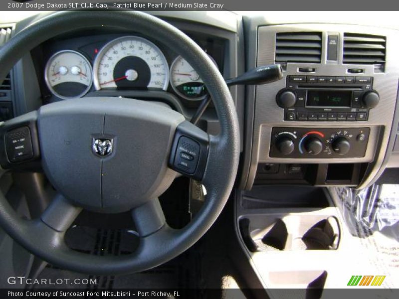 Patriot Blue Pearl / Medium Slate Gray 2007 Dodge Dakota SLT Club Cab