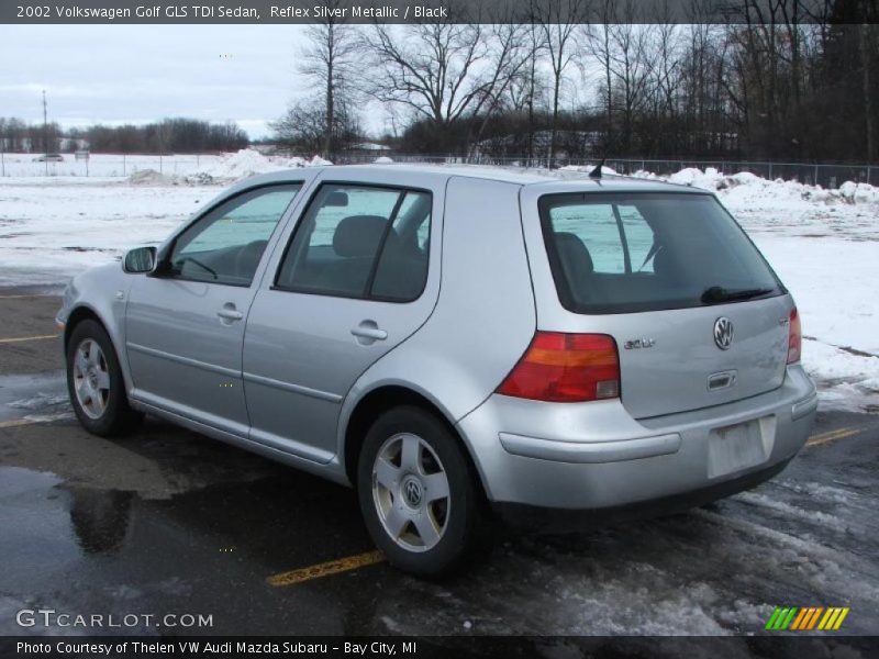 Reflex Silver Metallic / Black 2002 Volkswagen Golf GLS TDI Sedan