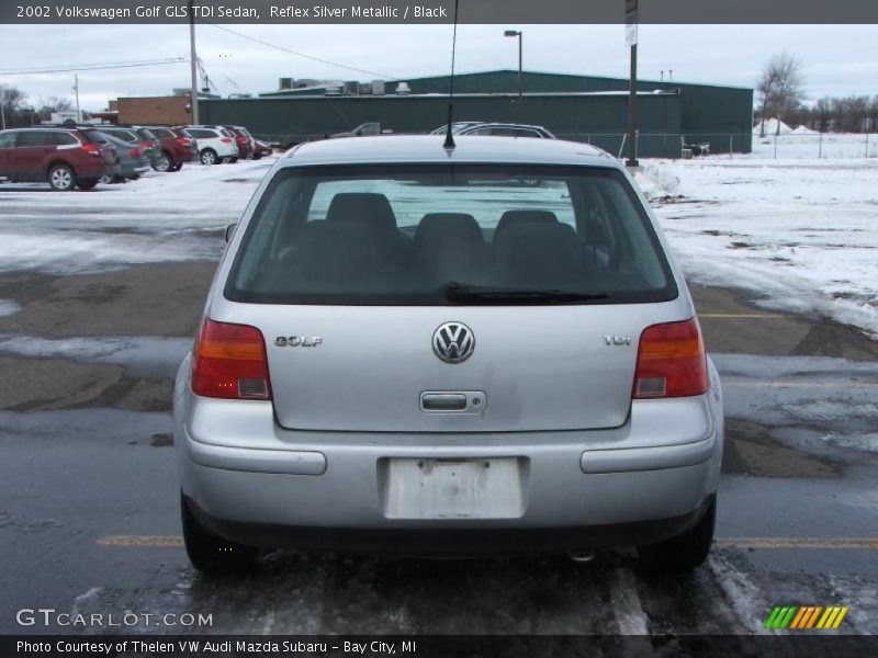 Reflex Silver Metallic / Black 2002 Volkswagen Golf GLS TDI Sedan