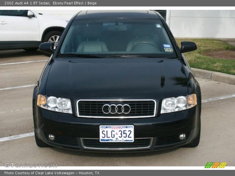 Ebony Pearl Effect / Beige 2002 Audi A4 1.8T Sedan