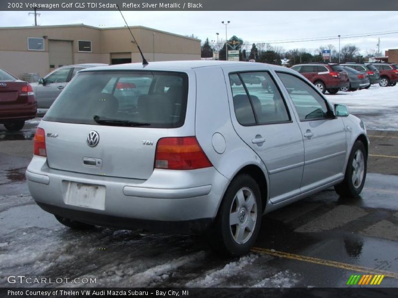 Reflex Silver Metallic / Black 2002 Volkswagen Golf GLS TDI Sedan