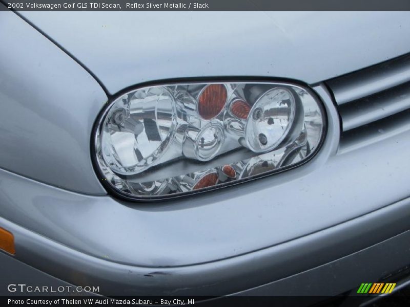 Reflex Silver Metallic / Black 2002 Volkswagen Golf GLS TDI Sedan