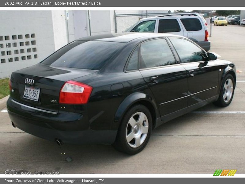 Ebony Pearl Effect / Beige 2002 Audi A4 1.8T Sedan