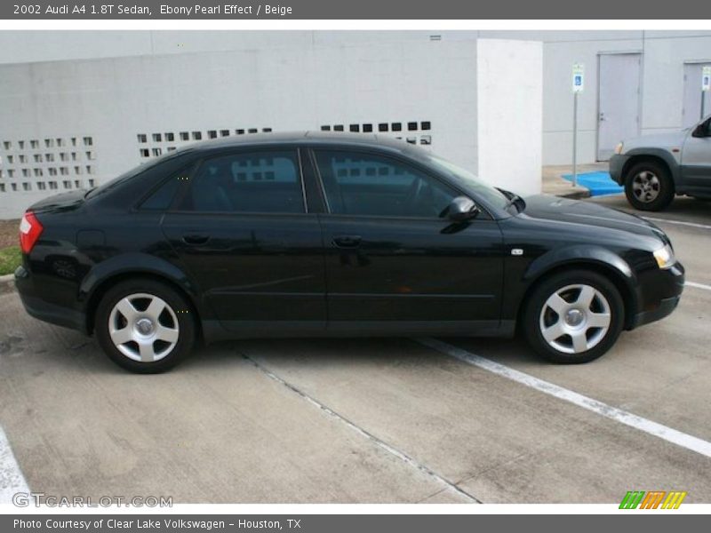 Ebony Pearl Effect / Beige 2002 Audi A4 1.8T Sedan