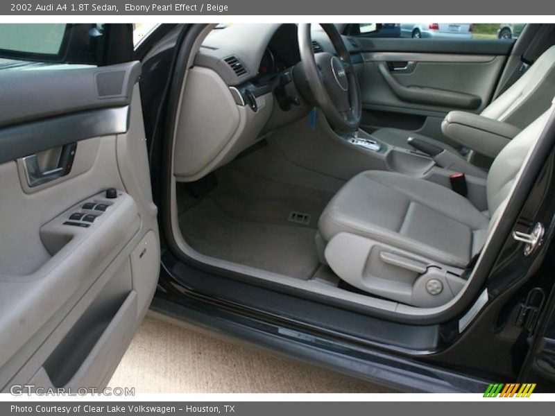 Ebony Pearl Effect / Beige 2002 Audi A4 1.8T Sedan