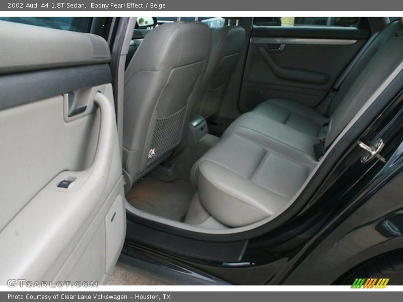 Ebony Pearl Effect / Beige 2002 Audi A4 1.8T Sedan