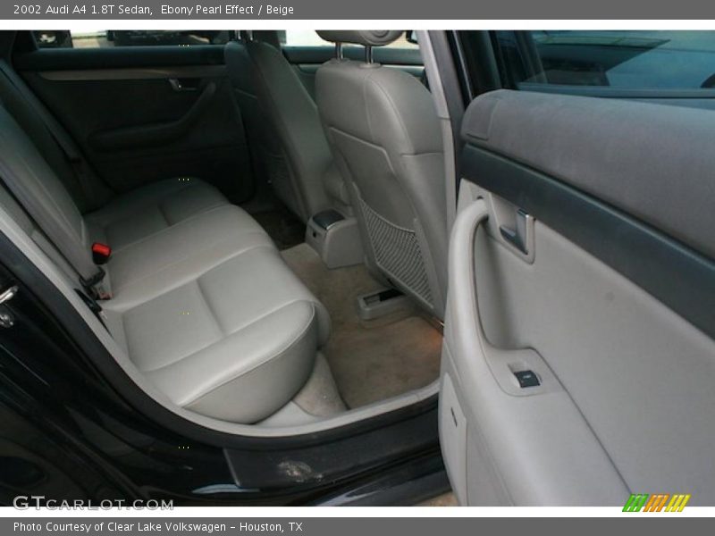 Ebony Pearl Effect / Beige 2002 Audi A4 1.8T Sedan