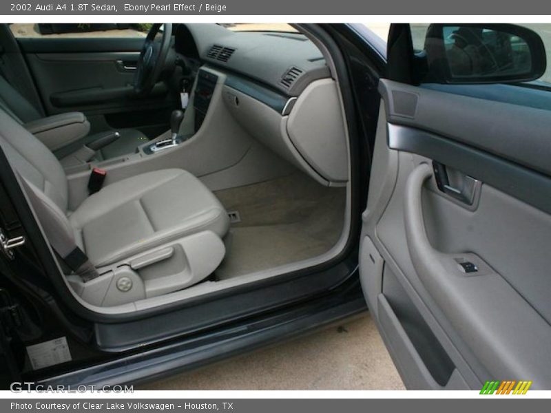 Ebony Pearl Effect / Beige 2002 Audi A4 1.8T Sedan