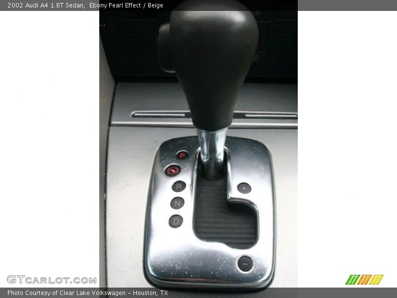 Ebony Pearl Effect / Beige 2002 Audi A4 1.8T Sedan