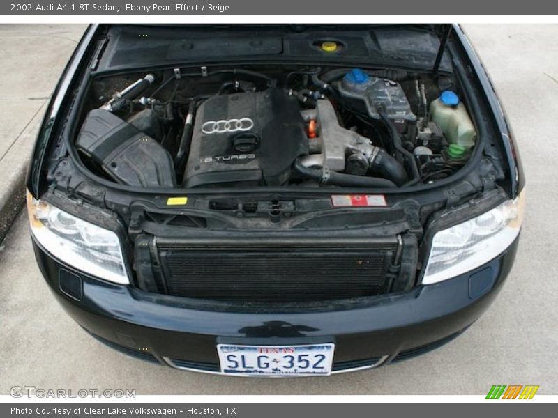 Ebony Pearl Effect / Beige 2002 Audi A4 1.8T Sedan