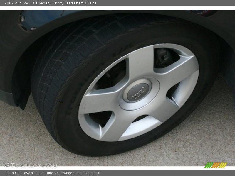 Ebony Pearl Effect / Beige 2002 Audi A4 1.8T Sedan