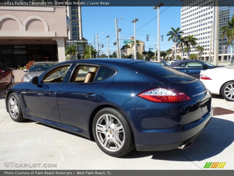 Dark Blue Metallic / Luxor Beige 2011 Porsche Panamera V6