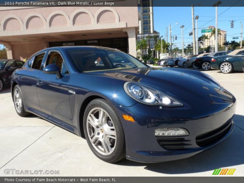 Dark Blue Metallic / Luxor Beige 2011 Porsche Panamera V6