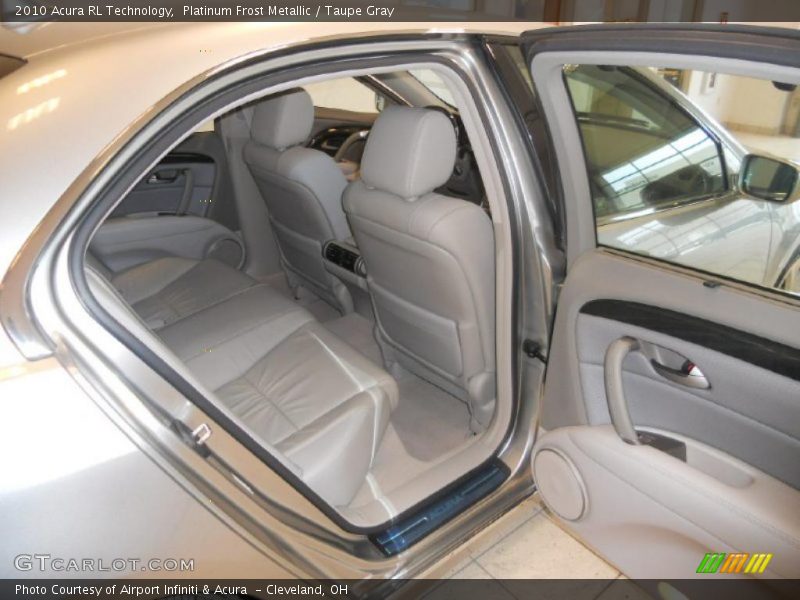 Platinum Frost Metallic / Taupe Gray 2010 Acura RL Technology