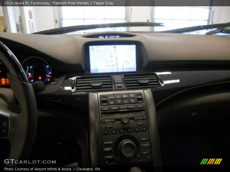 Platinum Frost Metallic / Taupe Gray 2010 Acura RL Technology