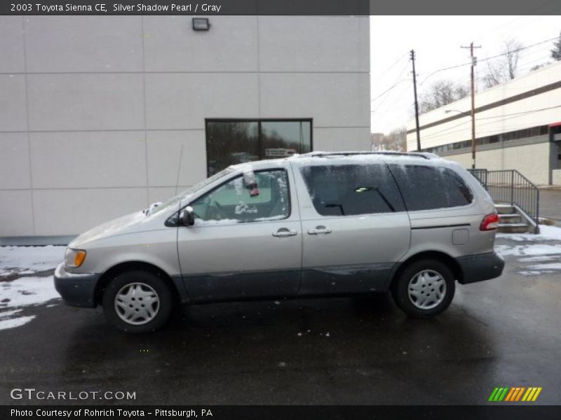 Silver Shadow Pearl / Gray 2003 Toyota Sienna CE