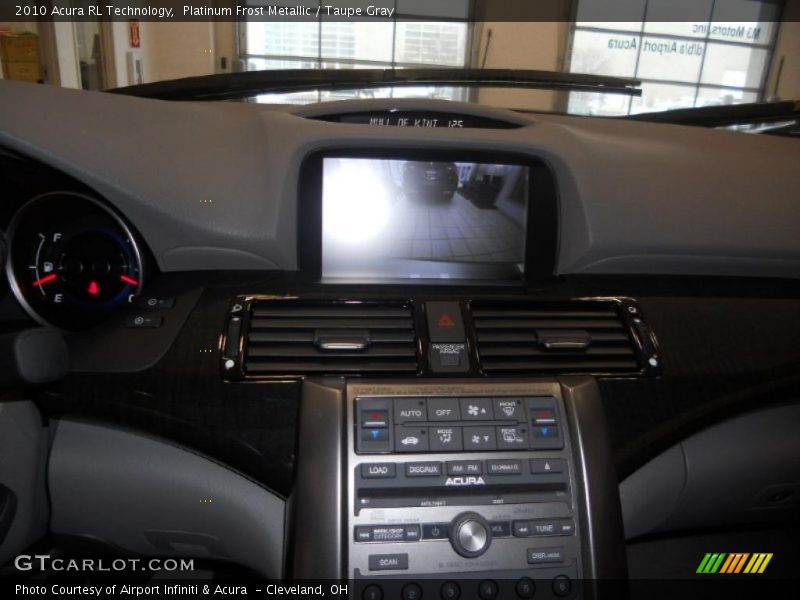 Platinum Frost Metallic / Taupe Gray 2010 Acura RL Technology