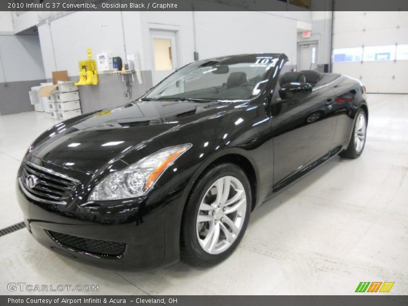 Obsidian Black / Graphite 2010 Infiniti G 37 Convertible