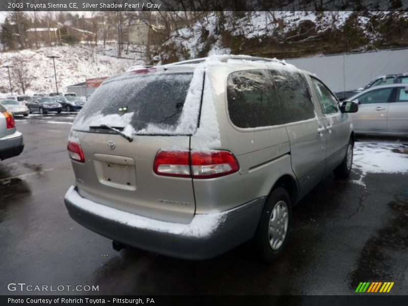 Silver Shadow Pearl / Gray 2003 Toyota Sienna CE