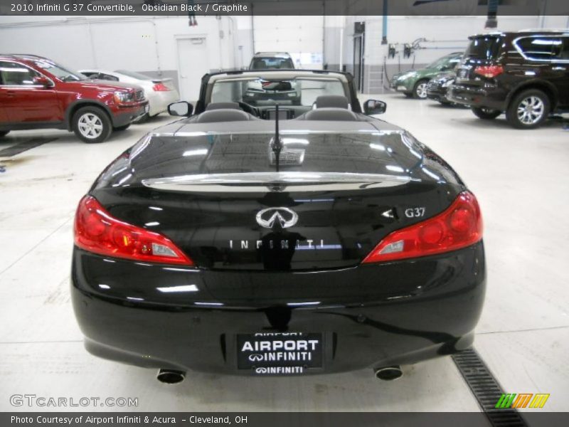 Obsidian Black / Graphite 2010 Infiniti G 37 Convertible