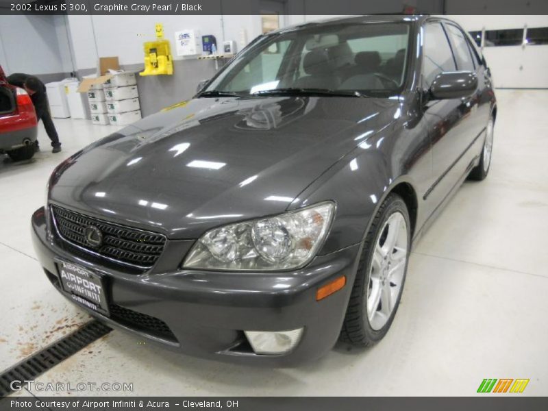 Graphite Gray Pearl / Black 2002 Lexus IS 300