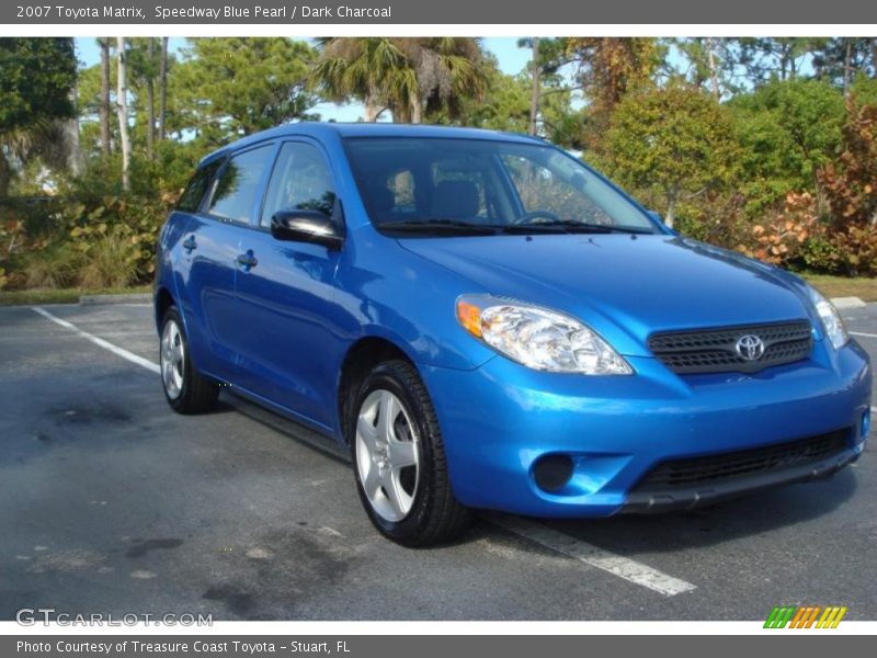 Speedway Blue Pearl / Dark Charcoal 2007 Toyota Matrix