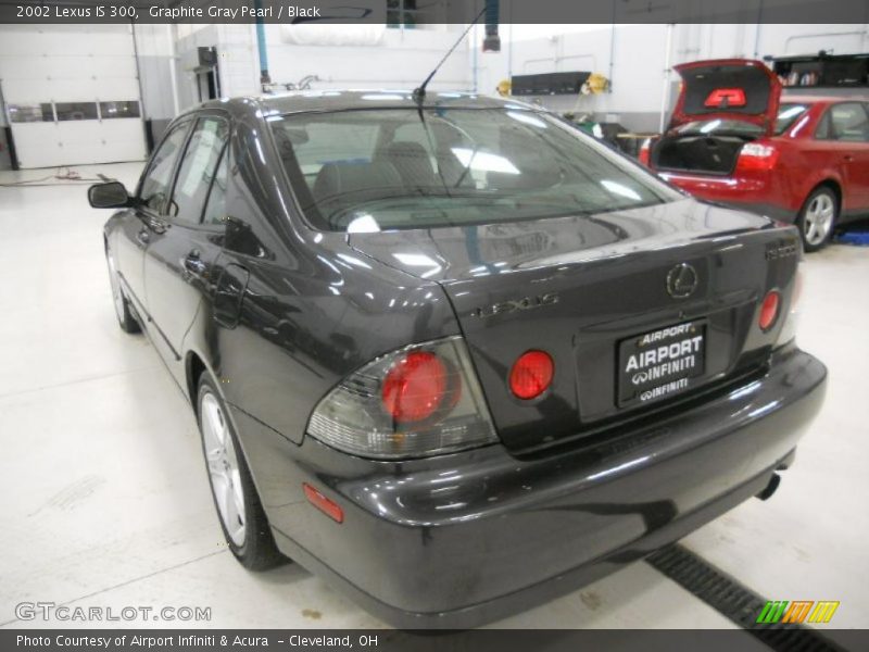 Graphite Gray Pearl / Black 2002 Lexus IS 300