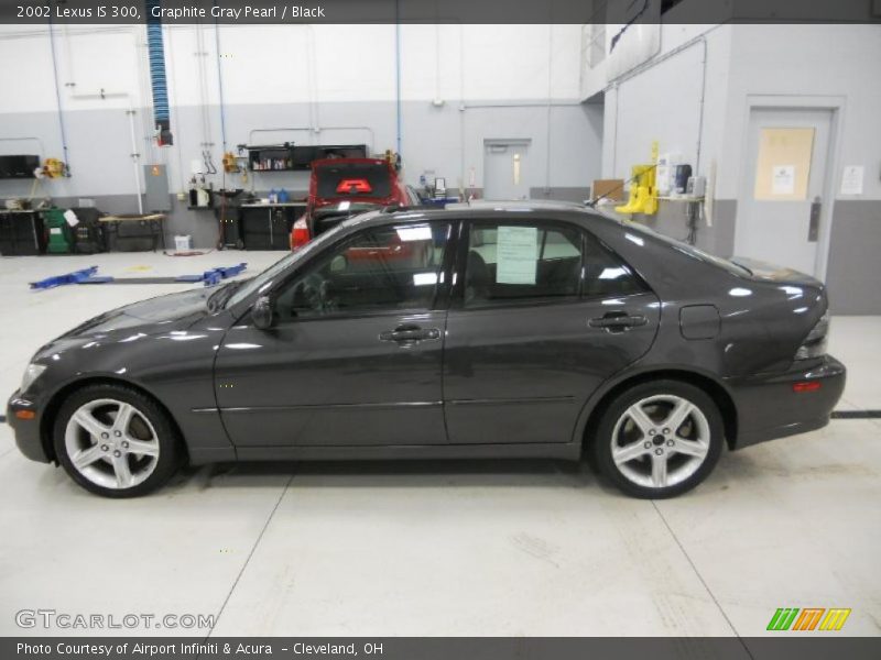 Graphite Gray Pearl / Black 2002 Lexus IS 300