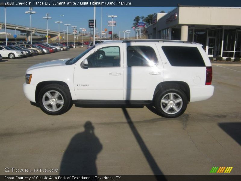 Summit White / Light Titanium/Dark Titanium 2008 Chevrolet Tahoe LT