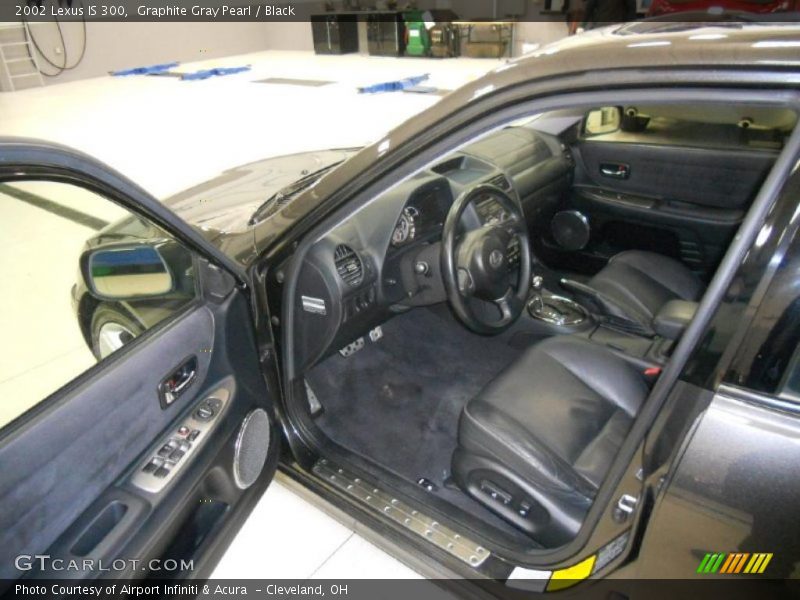 Graphite Gray Pearl / Black 2002 Lexus IS 300