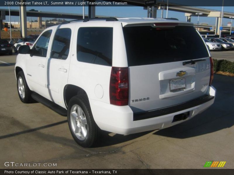 Summit White / Light Titanium/Dark Titanium 2008 Chevrolet Tahoe LT