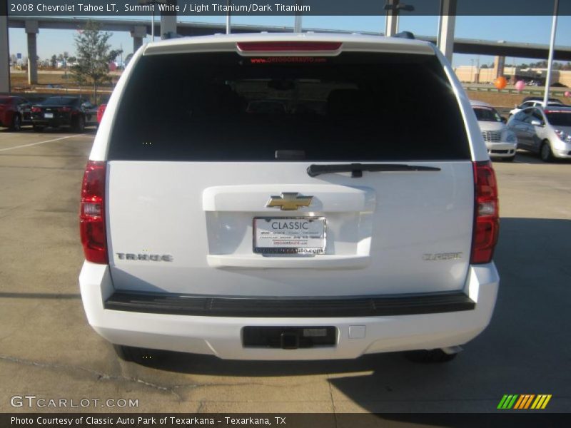 Summit White / Light Titanium/Dark Titanium 2008 Chevrolet Tahoe LT