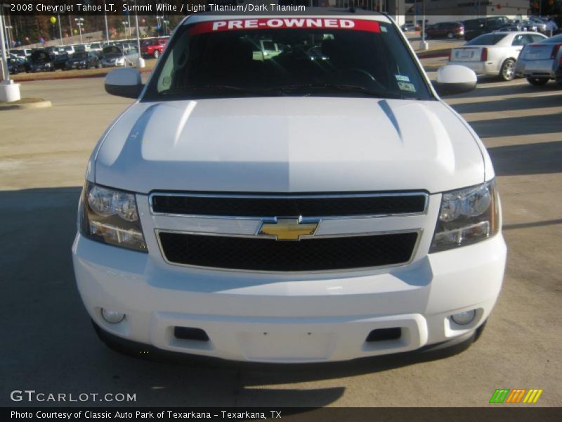 Summit White / Light Titanium/Dark Titanium 2008 Chevrolet Tahoe LT