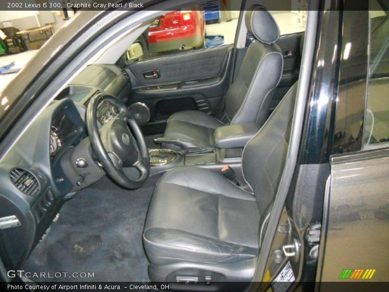 Graphite Gray Pearl / Black 2002 Lexus IS 300