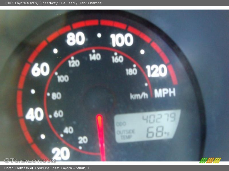 Speedway Blue Pearl / Dark Charcoal 2007 Toyota Matrix