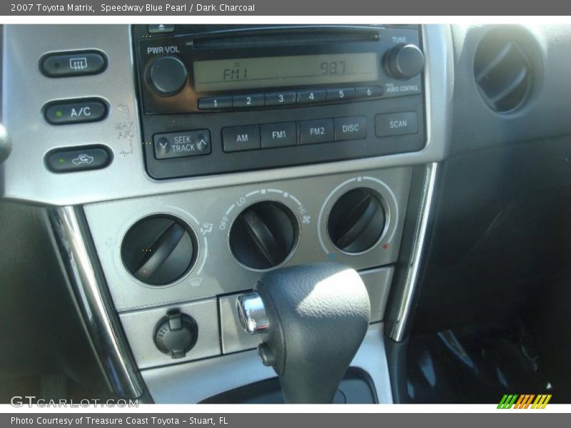 Speedway Blue Pearl / Dark Charcoal 2007 Toyota Matrix