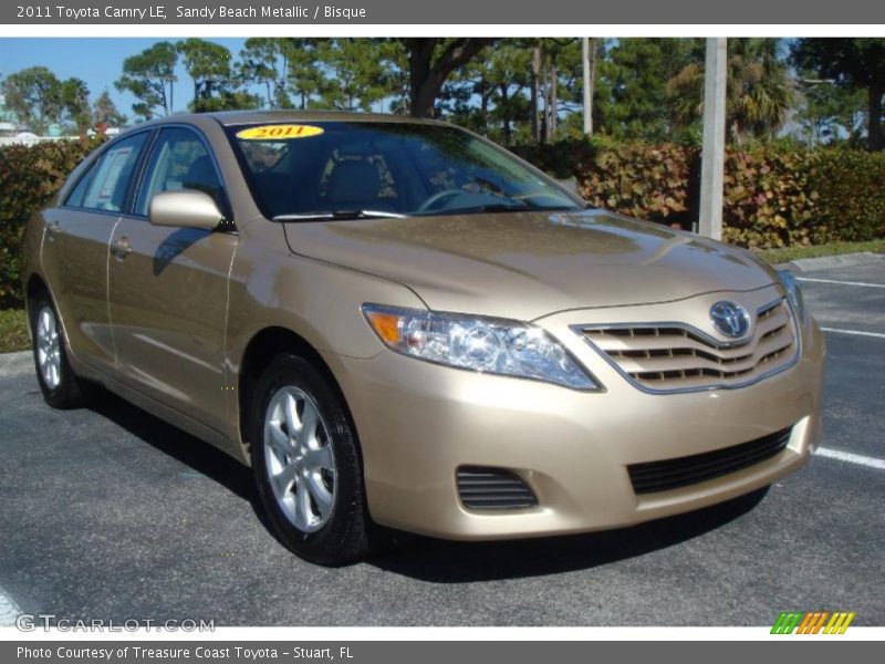 Sandy Beach Metallic / Bisque 2011 Toyota Camry LE