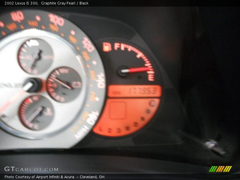 Graphite Gray Pearl / Black 2002 Lexus IS 300