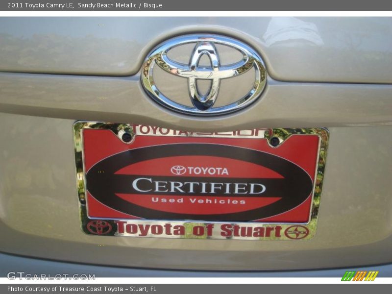 Sandy Beach Metallic / Bisque 2011 Toyota Camry LE