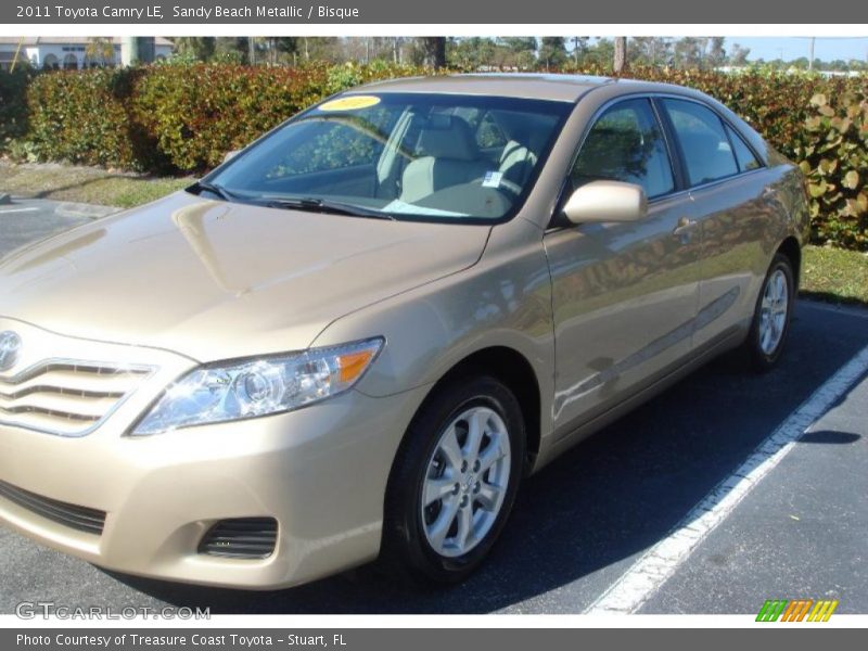 Sandy Beach Metallic / Bisque 2011 Toyota Camry LE