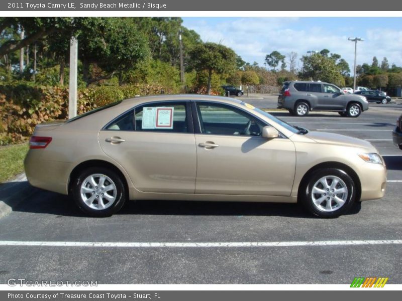 Sandy Beach Metallic / Bisque 2011 Toyota Camry LE