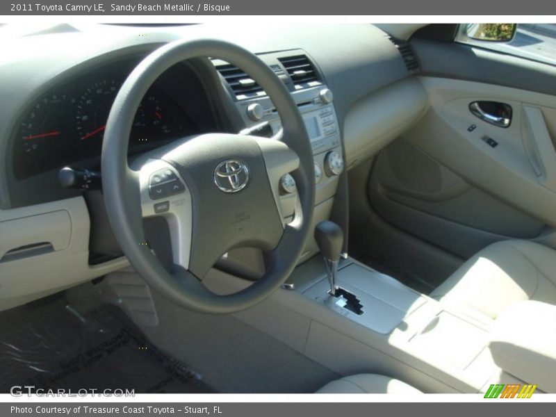 Sandy Beach Metallic / Bisque 2011 Toyota Camry LE