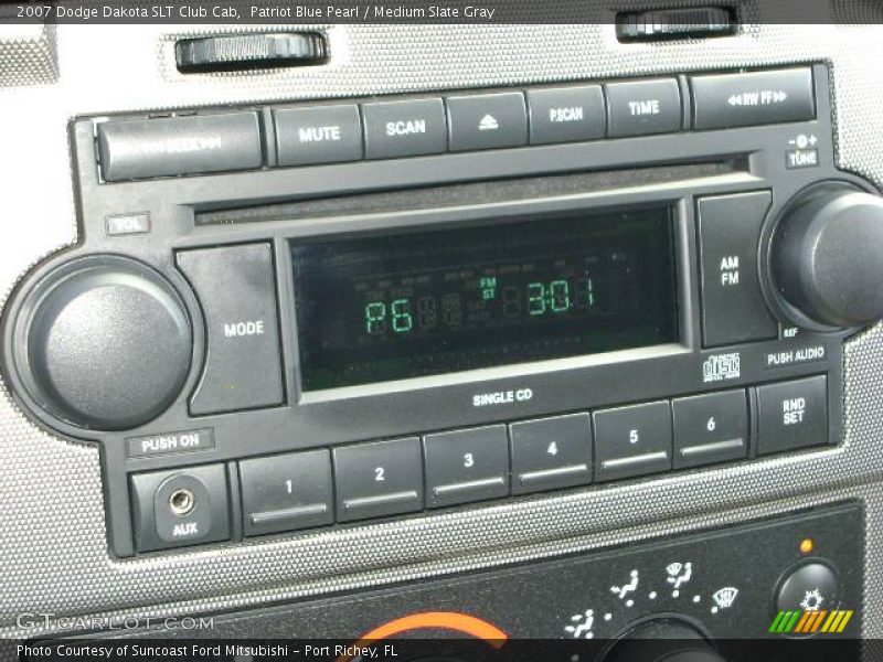 Patriot Blue Pearl / Medium Slate Gray 2007 Dodge Dakota SLT Club Cab