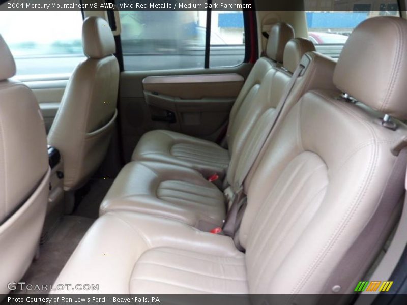 Vivid Red Metallic / Medium Dark Parchment 2004 Mercury Mountaineer V8 AWD