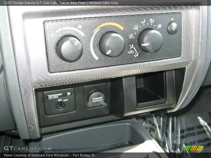 Patriot Blue Pearl / Medium Slate Gray 2007 Dodge Dakota SLT Club Cab