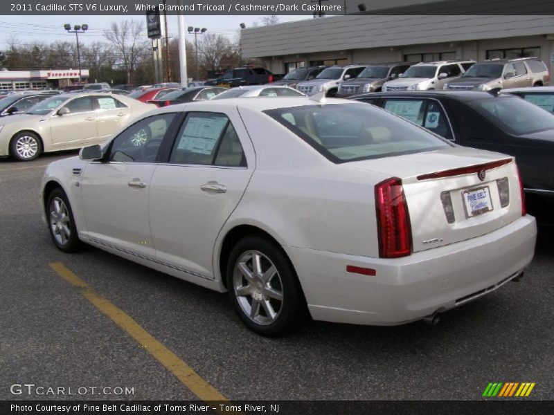 White Diamond Tricoat / Cashmere/Dark Cashmere 2011 Cadillac STS V6 Luxury